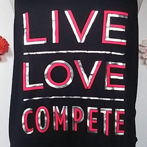 Tank Top with Elastic T Back Live Love Compete Women's size M - Picture 3 of 7